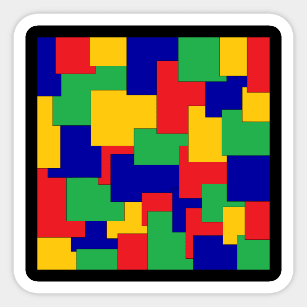 colored squares Sticker by OmarZArtShop